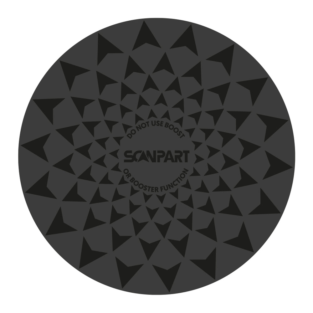 SCANSPART Velocidad Mat de inducción Conjunto de 2x20 2x26 cm Negro
