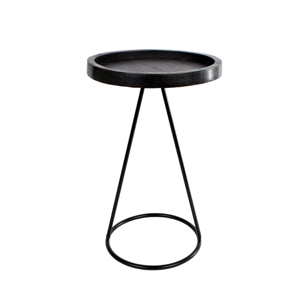 Van manen table Marcel black wood 25x25x38cm