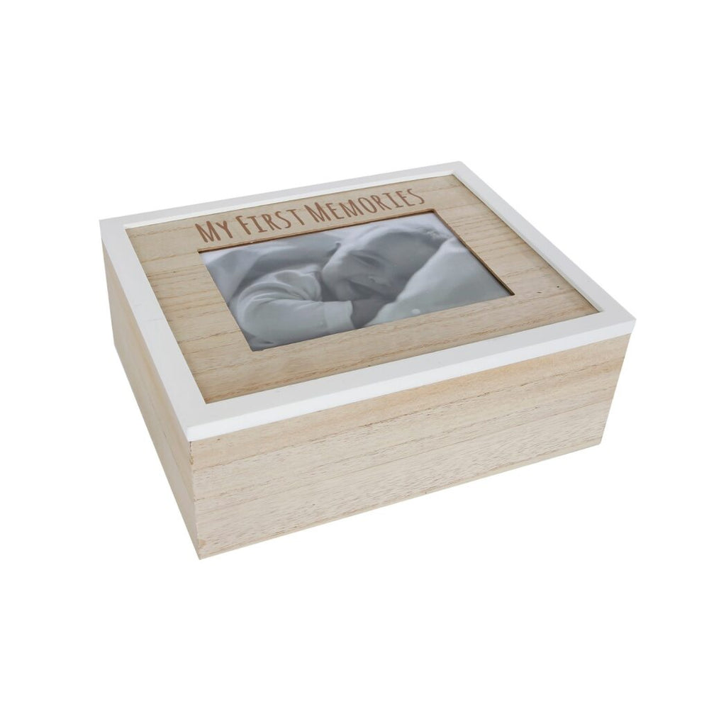 Otras marcas My First Memories Box de almacenamiento de madera 24x19x9 CM Natural White