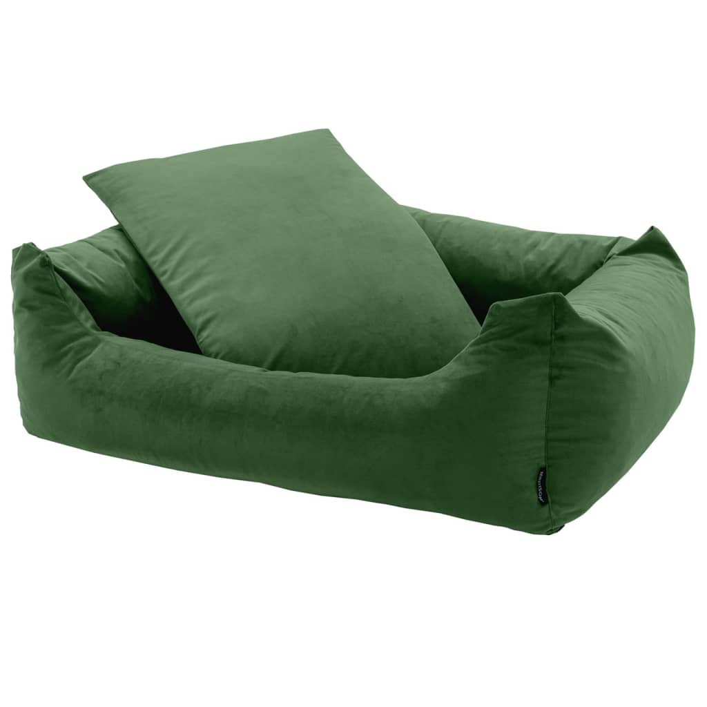Madison Hond Bett Velvet 100x80x25 cm gréng