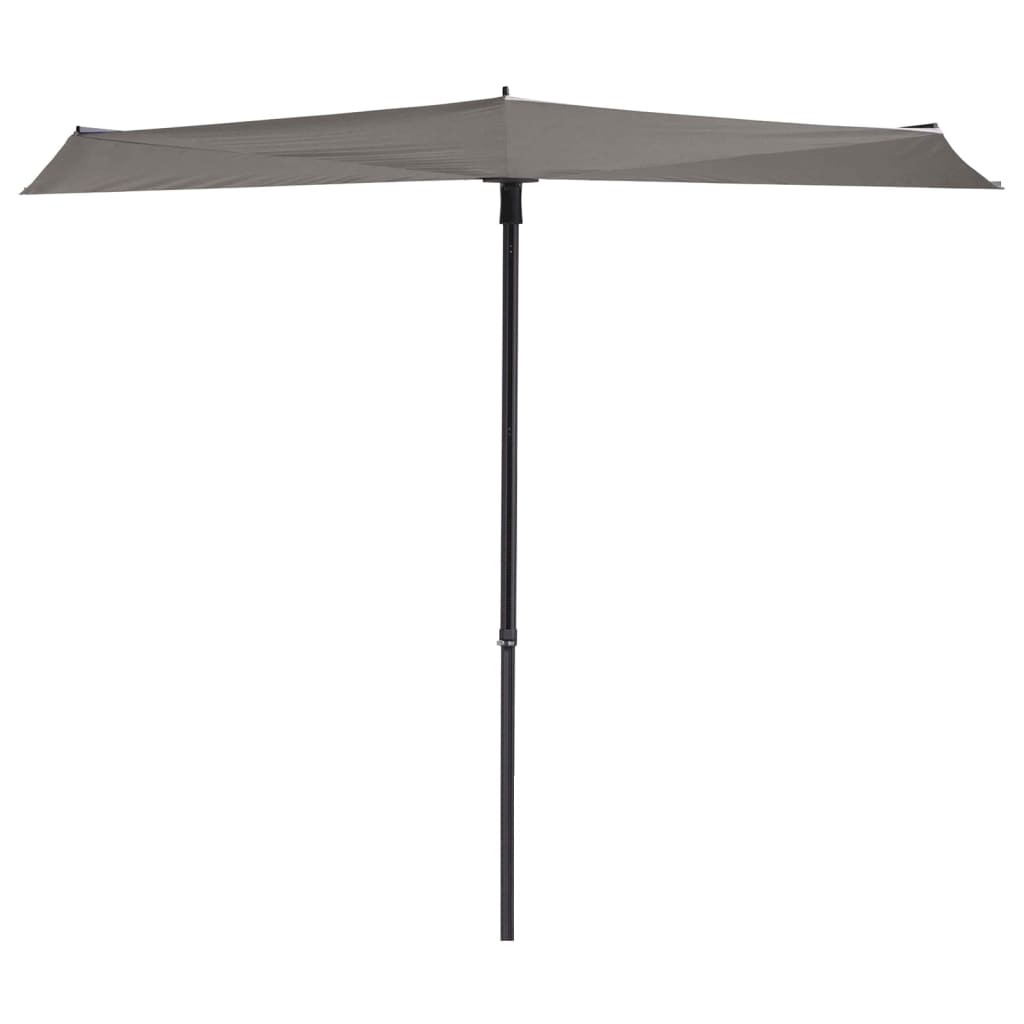 Madison Balcony Parasol Sun Wave 270x150 cm grigio chiaro