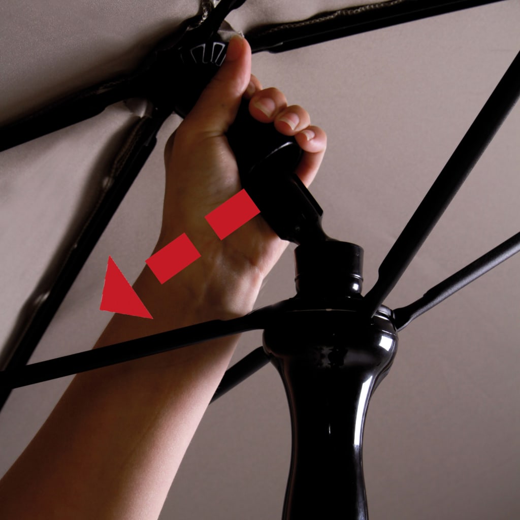 Madison parasol patmos luxury rectangular 210x140 cm taupe