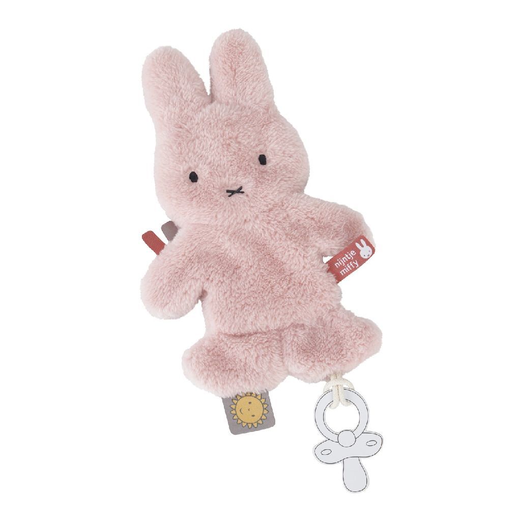 Miffy fluffy pacifier cloth pink