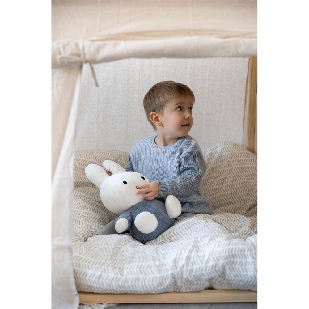 Miffy fluffy cuddly toy 35 cm blue
