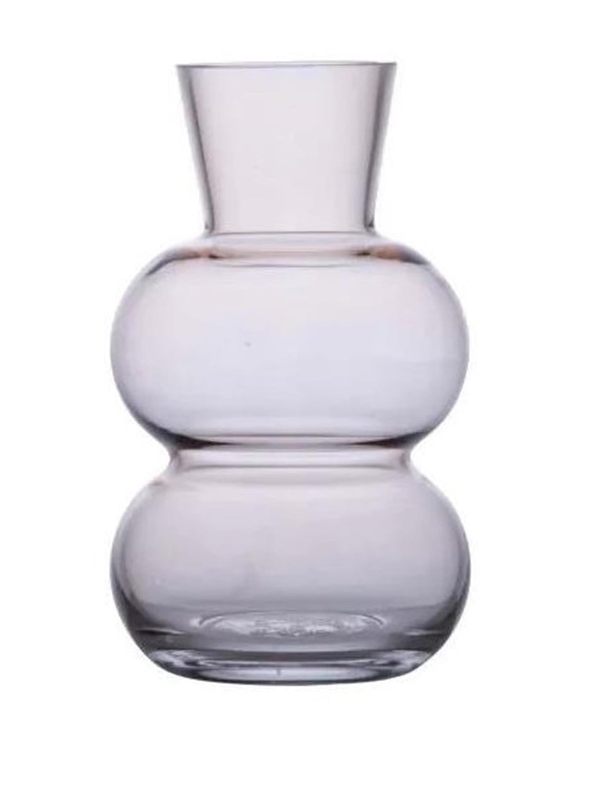 B-living vaas glas amalia ø12x20cm beige