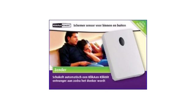 Klicken Sie auf den drahtlosen Twilight -Sensor klicken