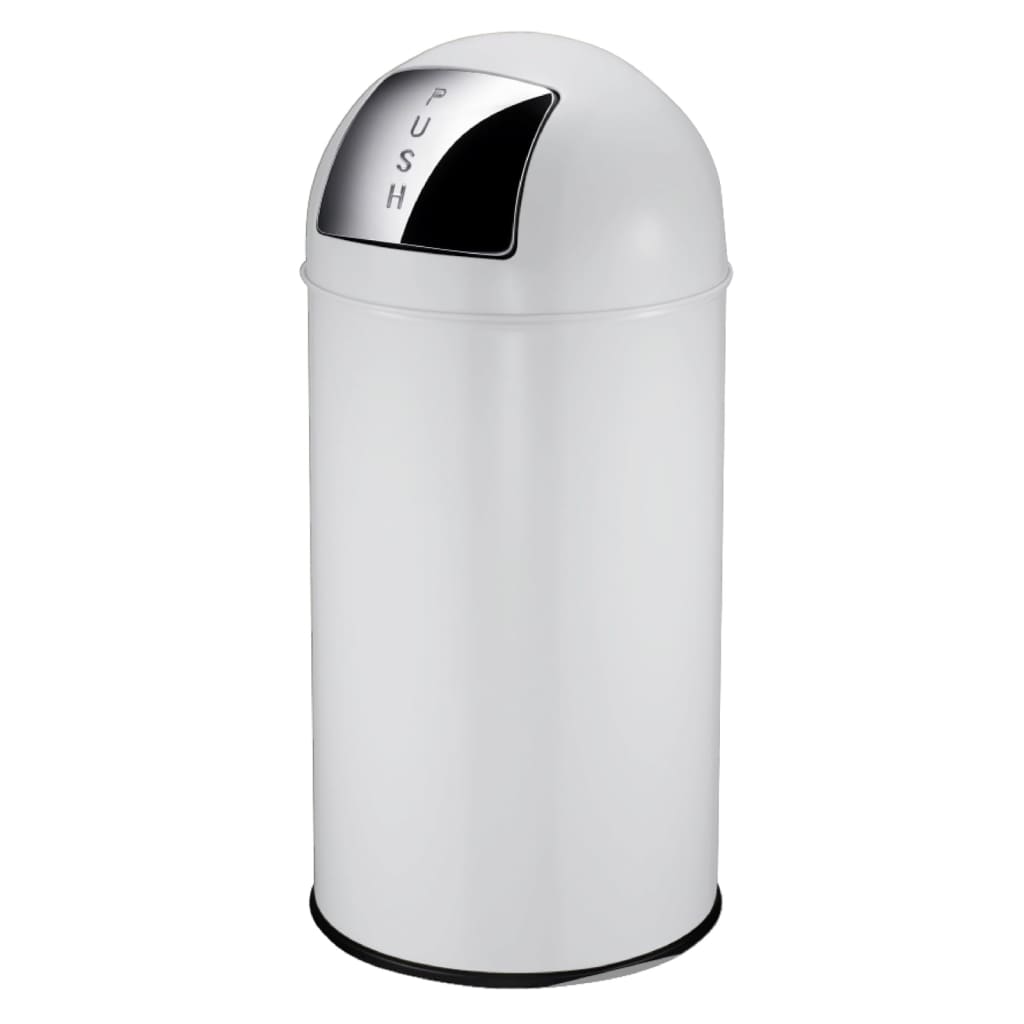 Eko eco waste bin with push-on lid 40 l white