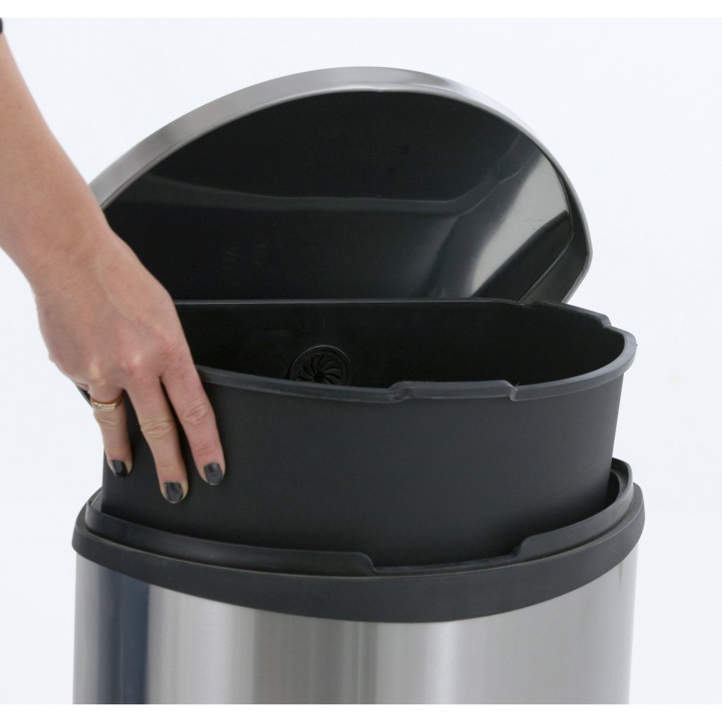 Eko eko shell bin pedal bin 30l matt stainless steel