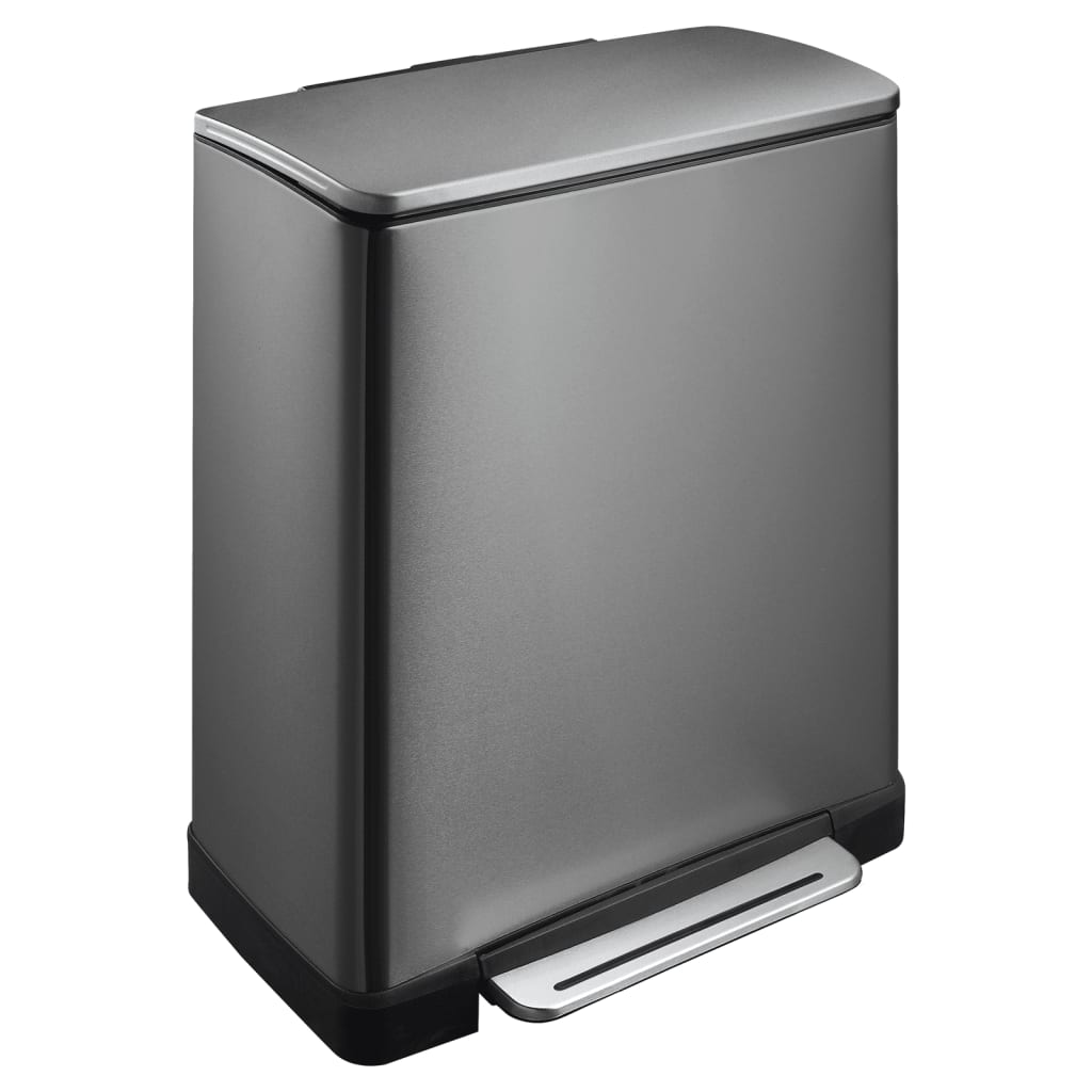 EKO EKO PEDAL BIN E-CUBE 28 L + 18 L de couleur en acier