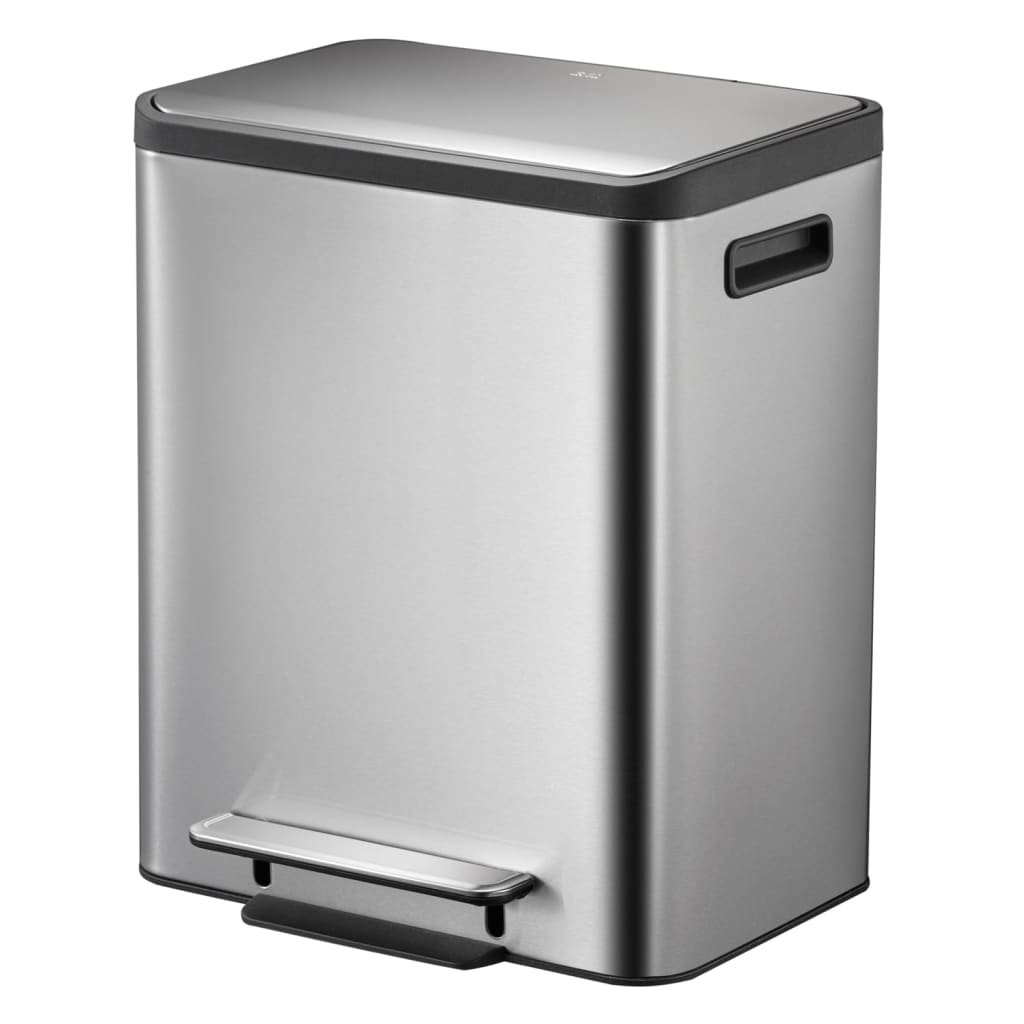 Eko Eko Pedal Bin Ecocasa 2x15 L Mat Silver -farget