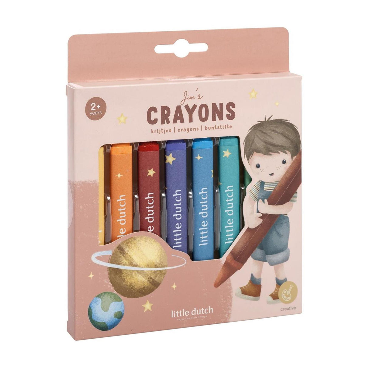 Little dutch jim waskrijtjes 8 stuks