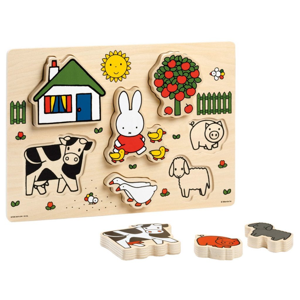 Giocattoli di bambolino puzzle di legno miffy