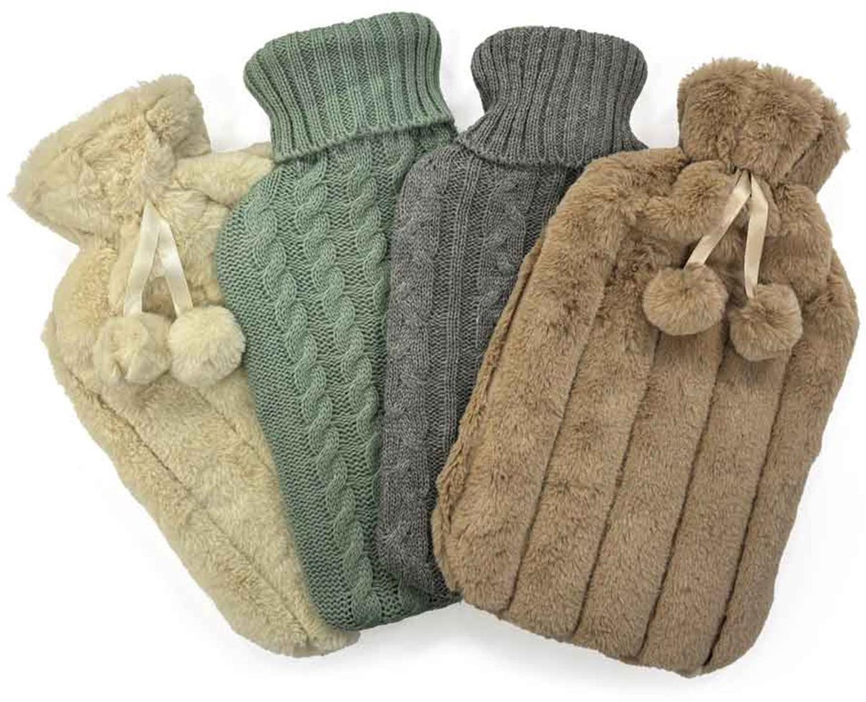 Dutch house warmwaterkruik 1,8l met hoes assorti