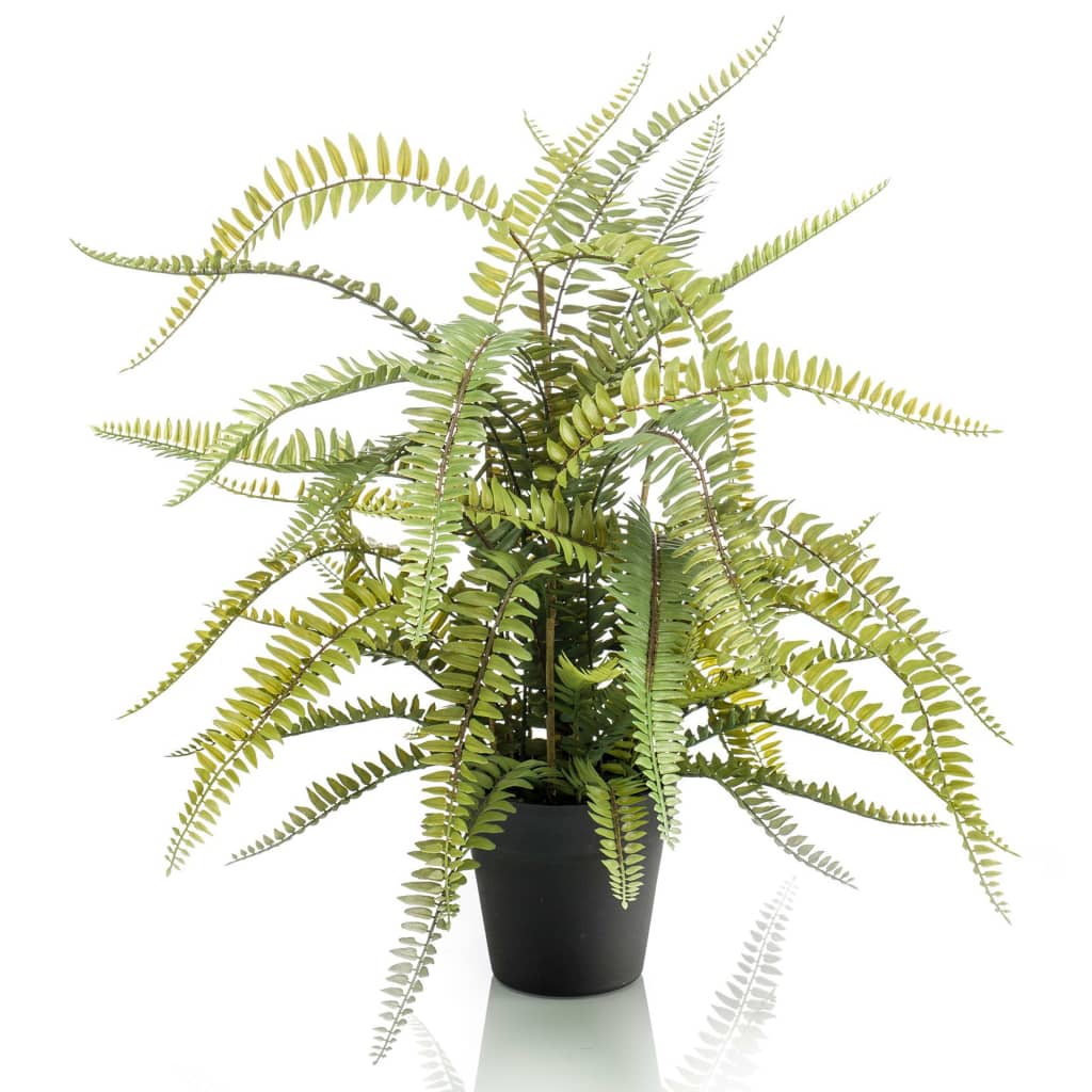 Emerald artificial plant in plastic pot boston fern 70 cm