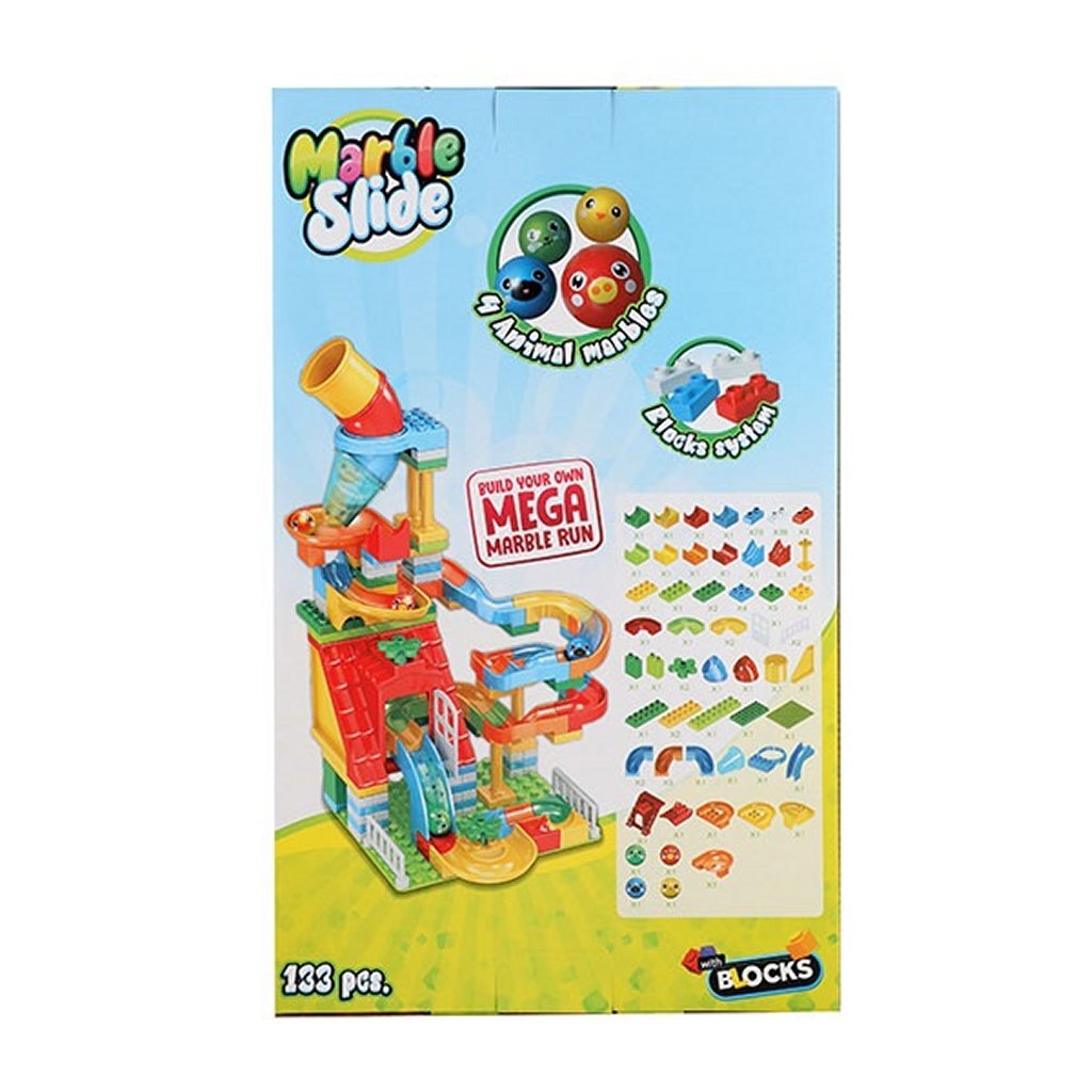 Toi-toys bloky stavební bloky mramorová dráha 133dílná