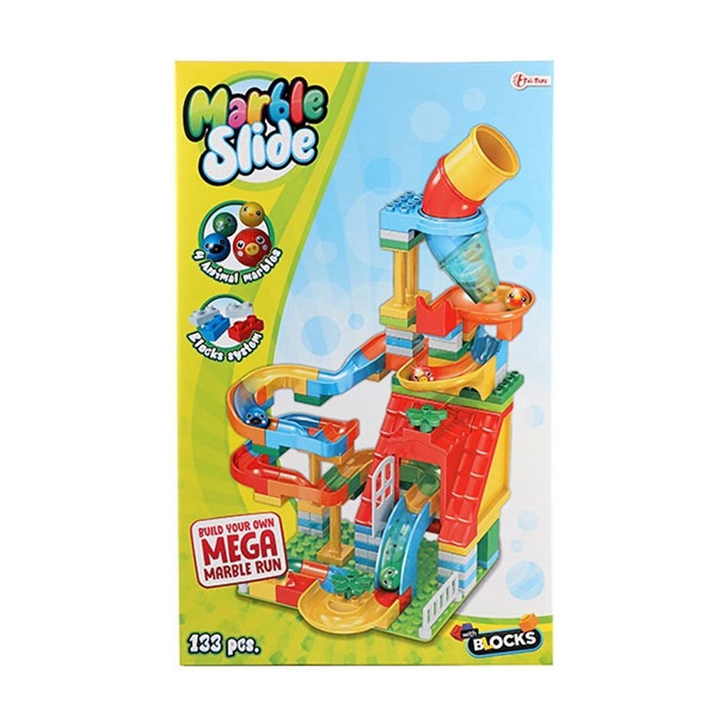 Toi-toys bloky stavební bloky mramorová dráha 133dílná