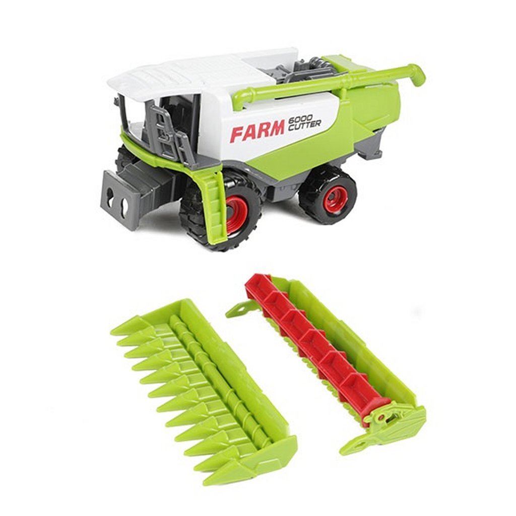 Metal Agricultural Machine with Trailer, 2 pcs.