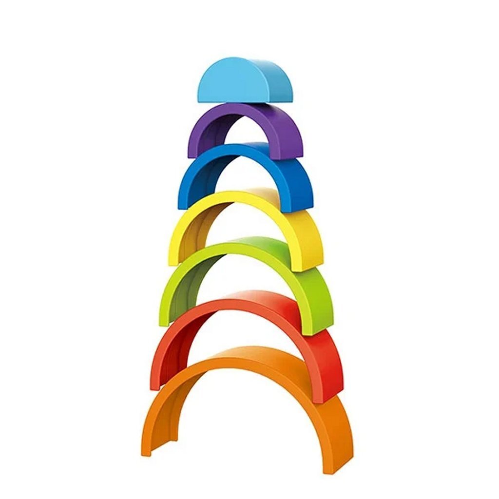 Toi-toys little stars rainbow stacking tower 7-piece