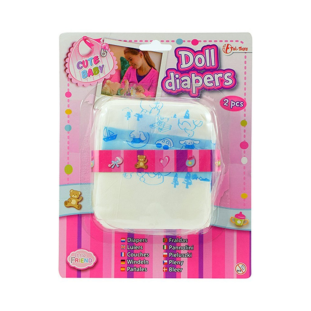 Cute baby doll diapers 2 pieces