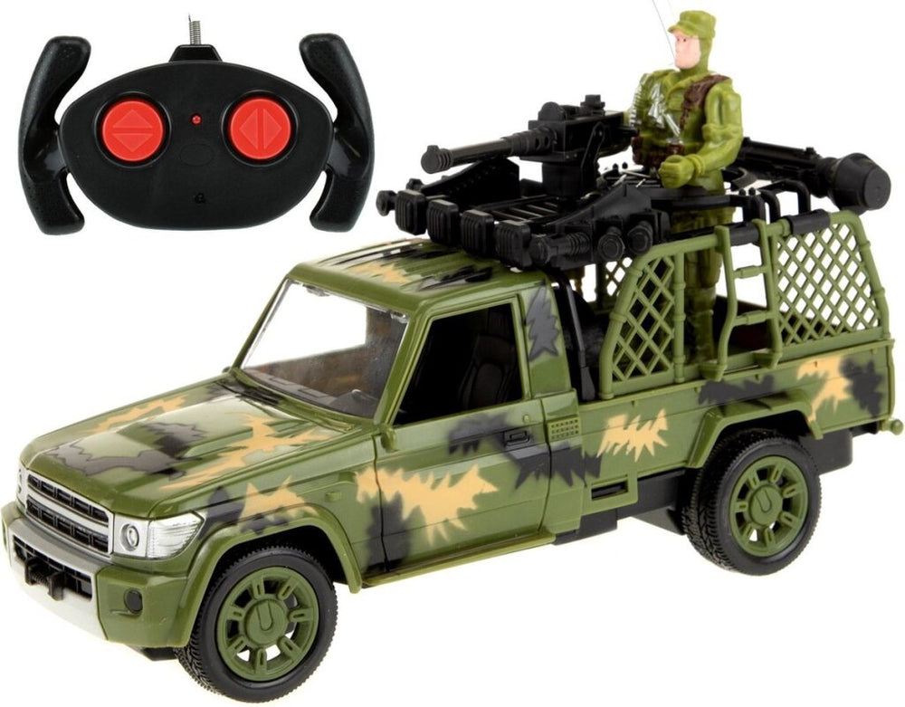 Army car jeep military with soldier rc