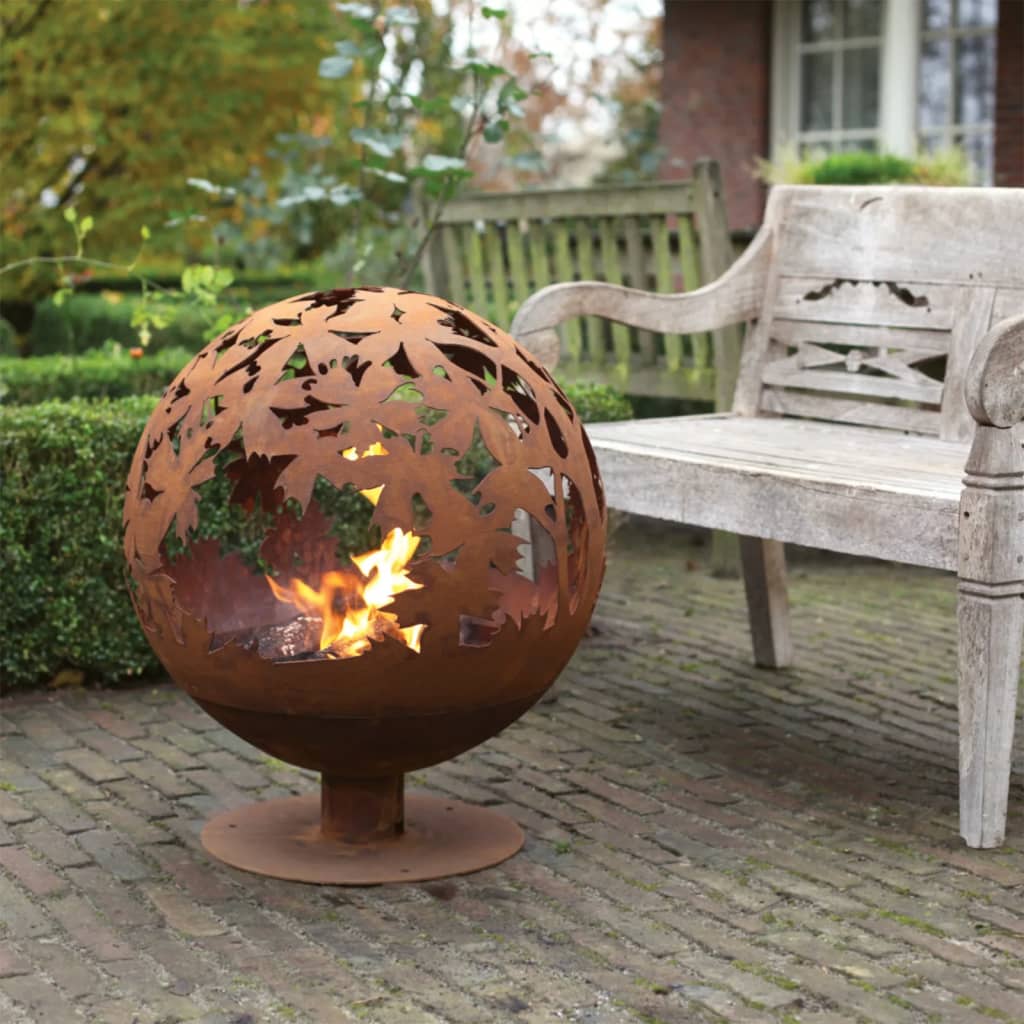 Design ESSCHERT ESSCHERT Design Fire Korf Láser Corte Hojas Rust -Coled FF293