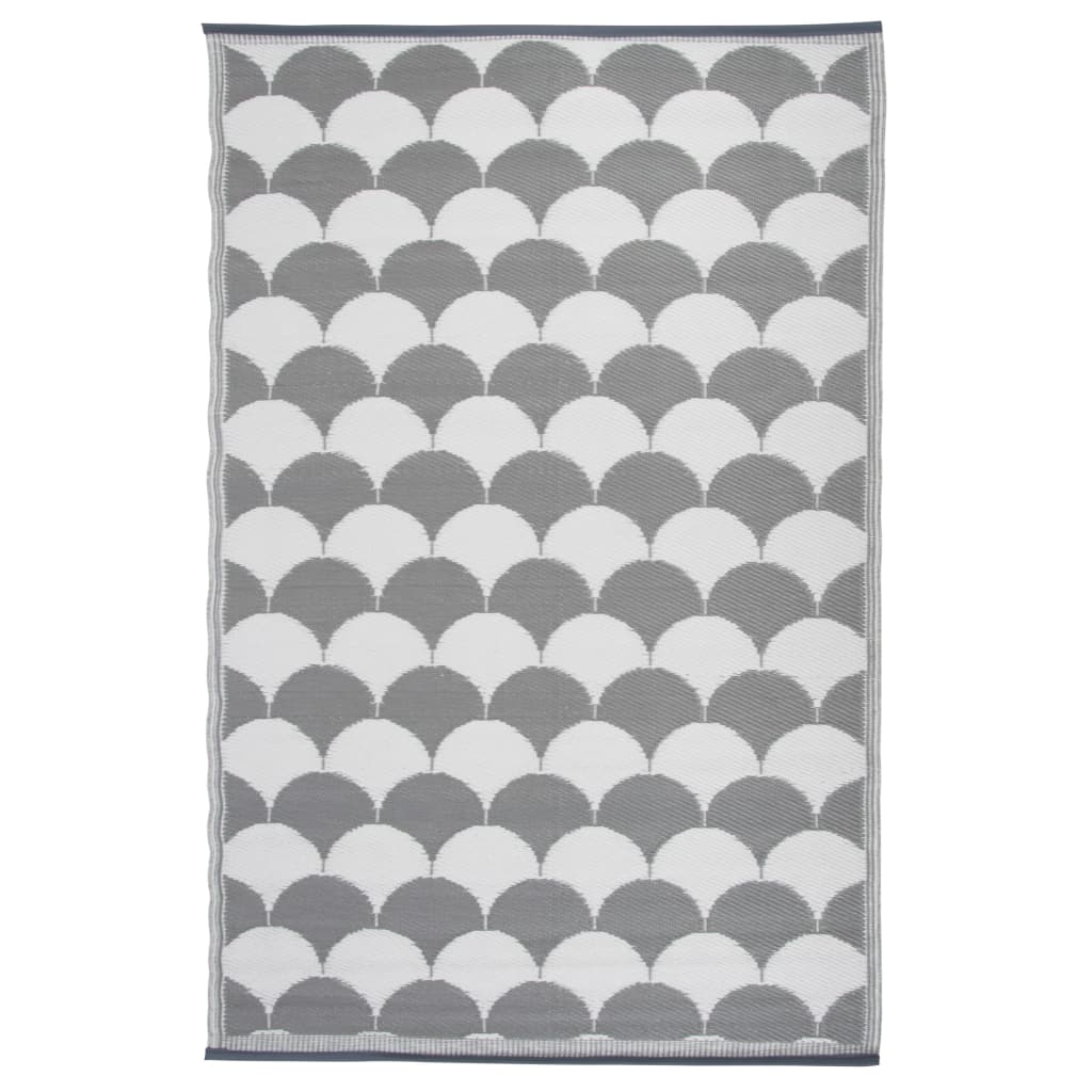 Design ESSCHERT ESSCHERT Design Rug al aire libre 180x121 cm de gris y blanco OC24
