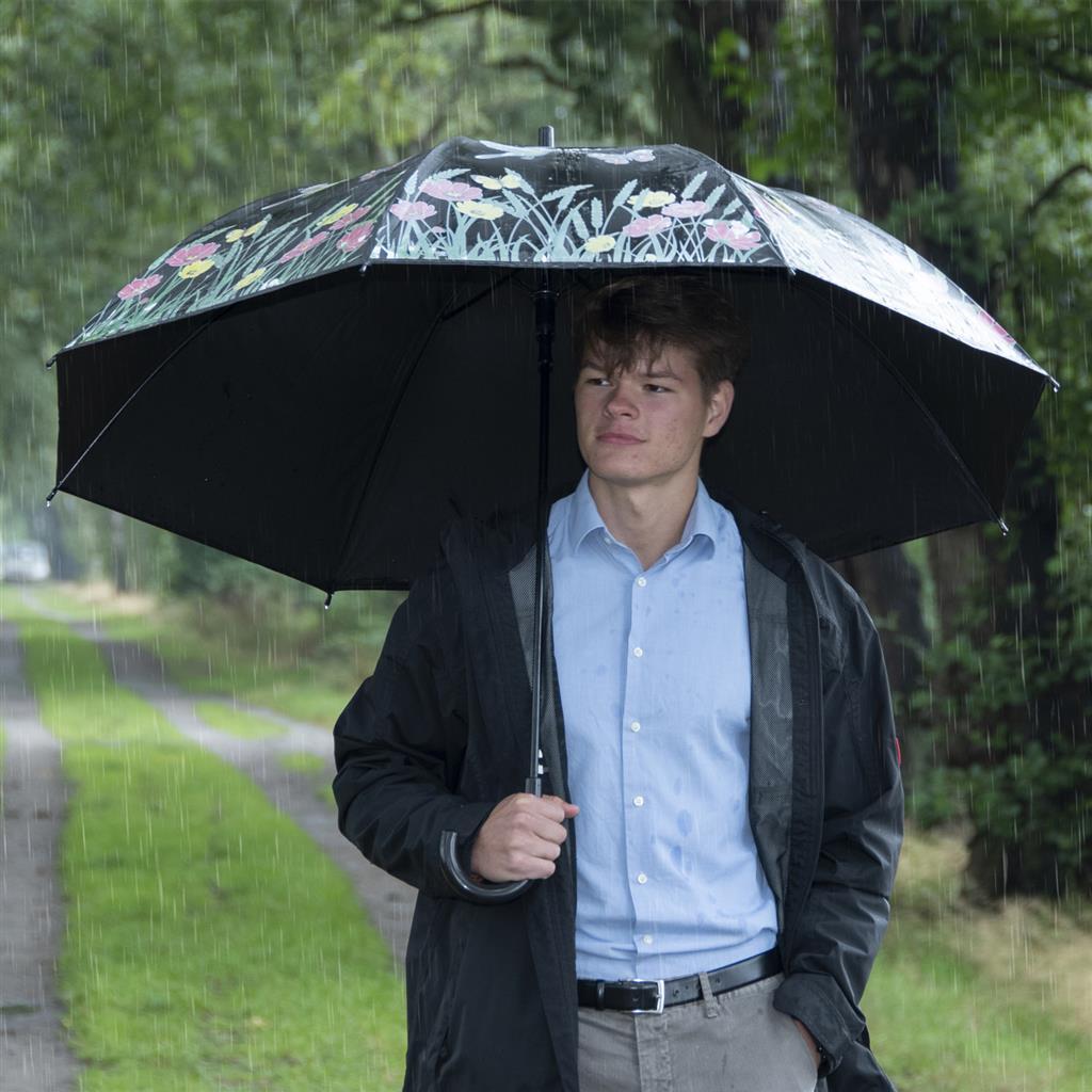 Esschert Design farbwechselnder Regenschirmvogel