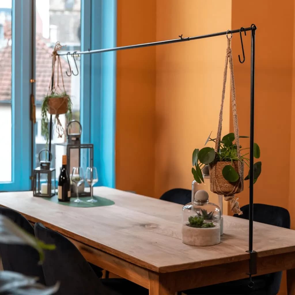 Esschert Design Table Bard Decorative With Clamp Black