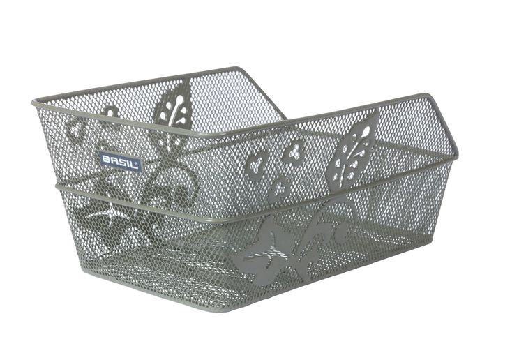 Basil Cento Flower - Canasta de bicicleta - En la parte posterior - Oliva Verde