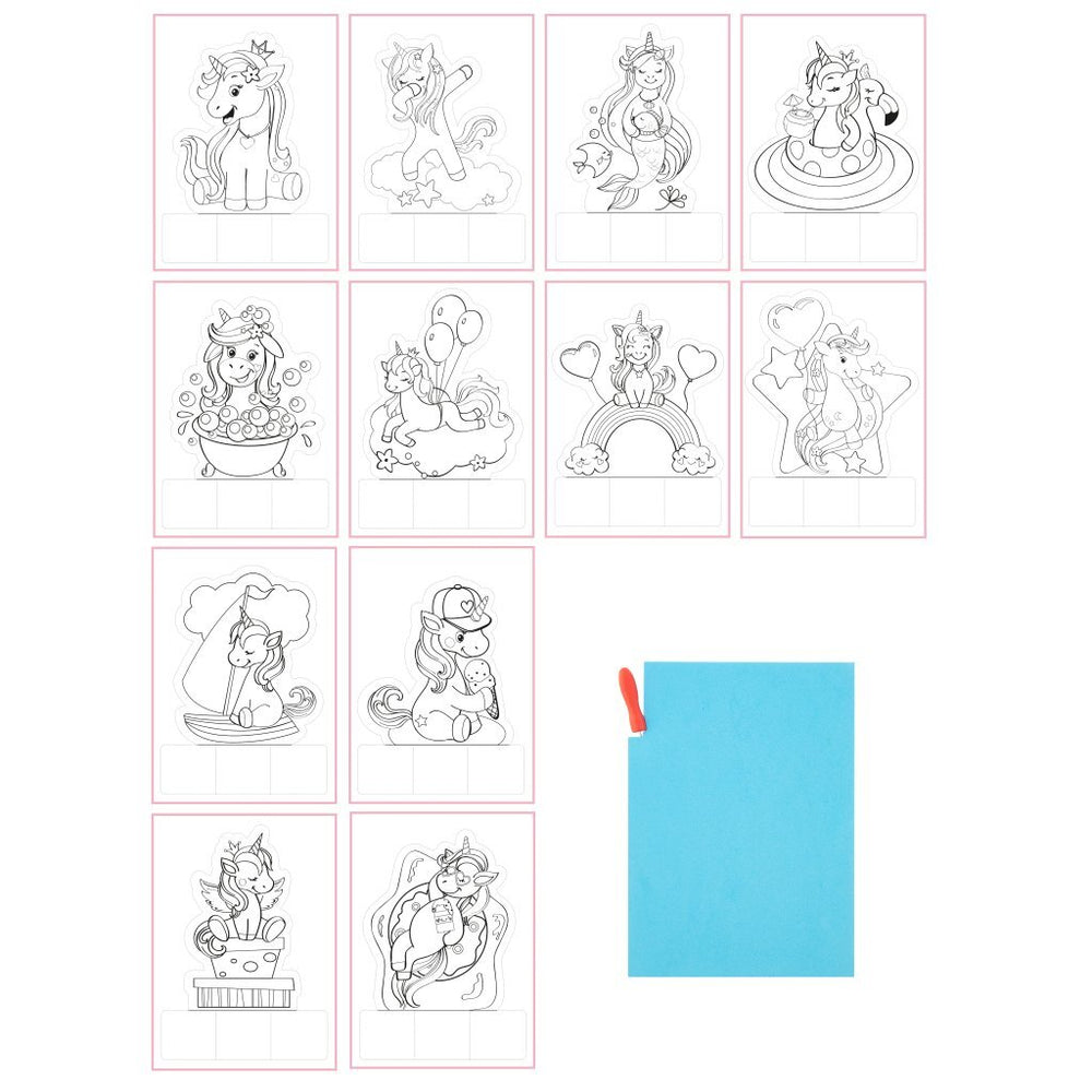 Grafix pin pad animals, 12 pcs.