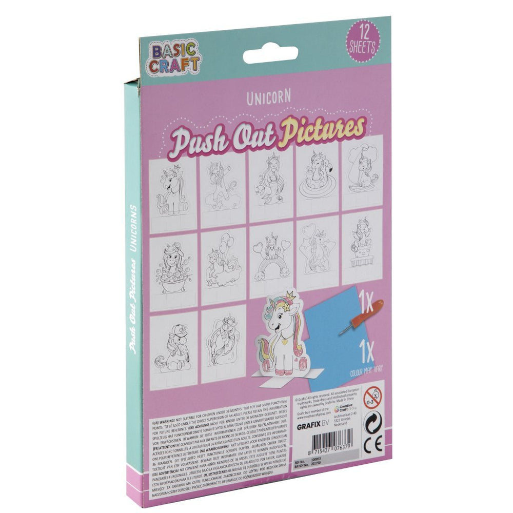 Grafix pin pad animals, 12 pcs.