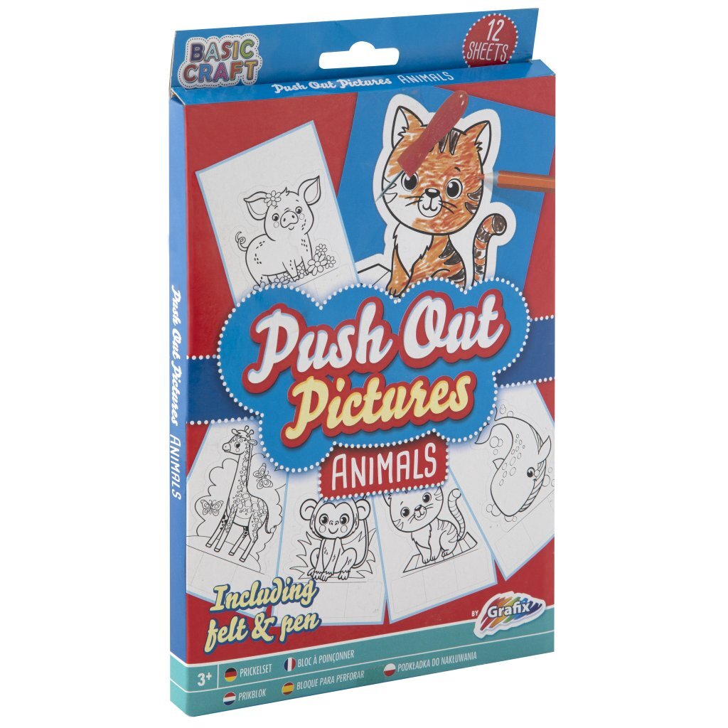 Bongers jouets artisanat de base pushout cartes perforées animaux