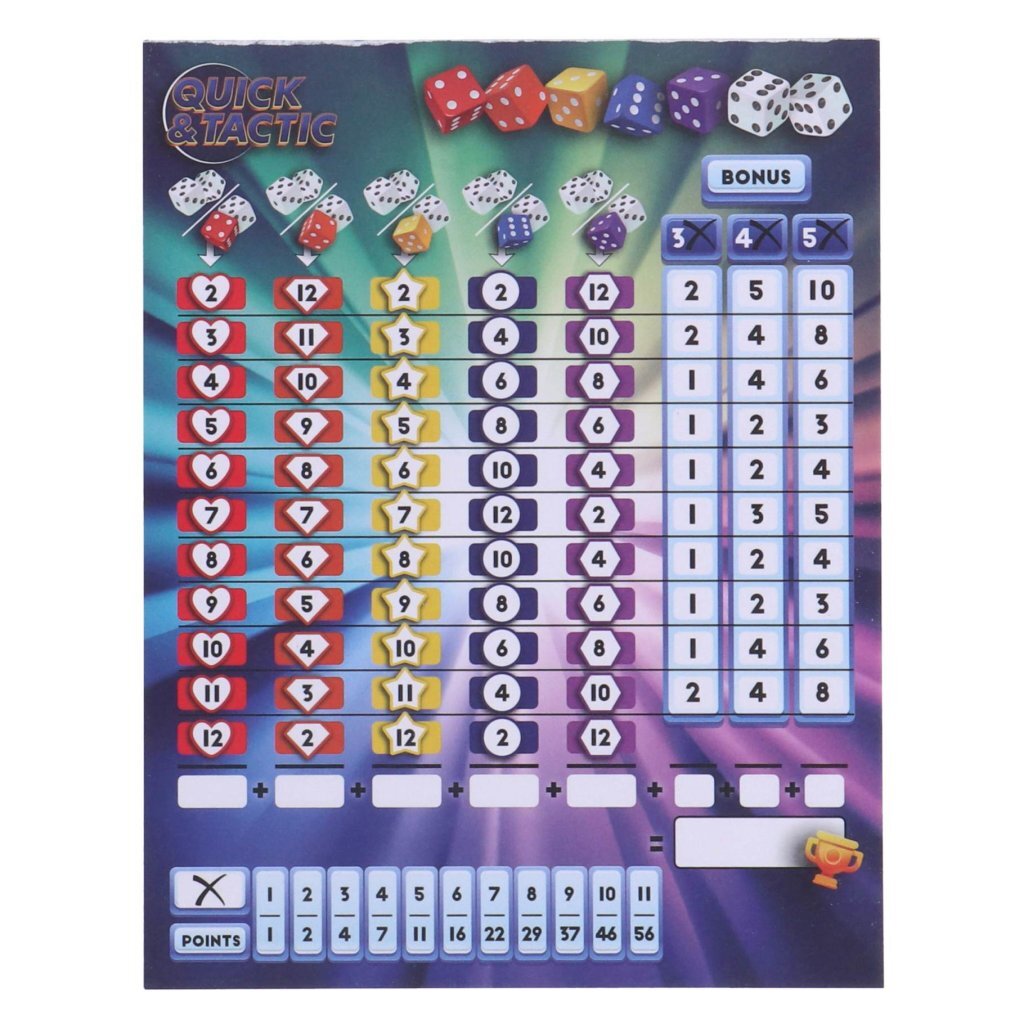 Creative craft group dice games combination pack, 4-in-1