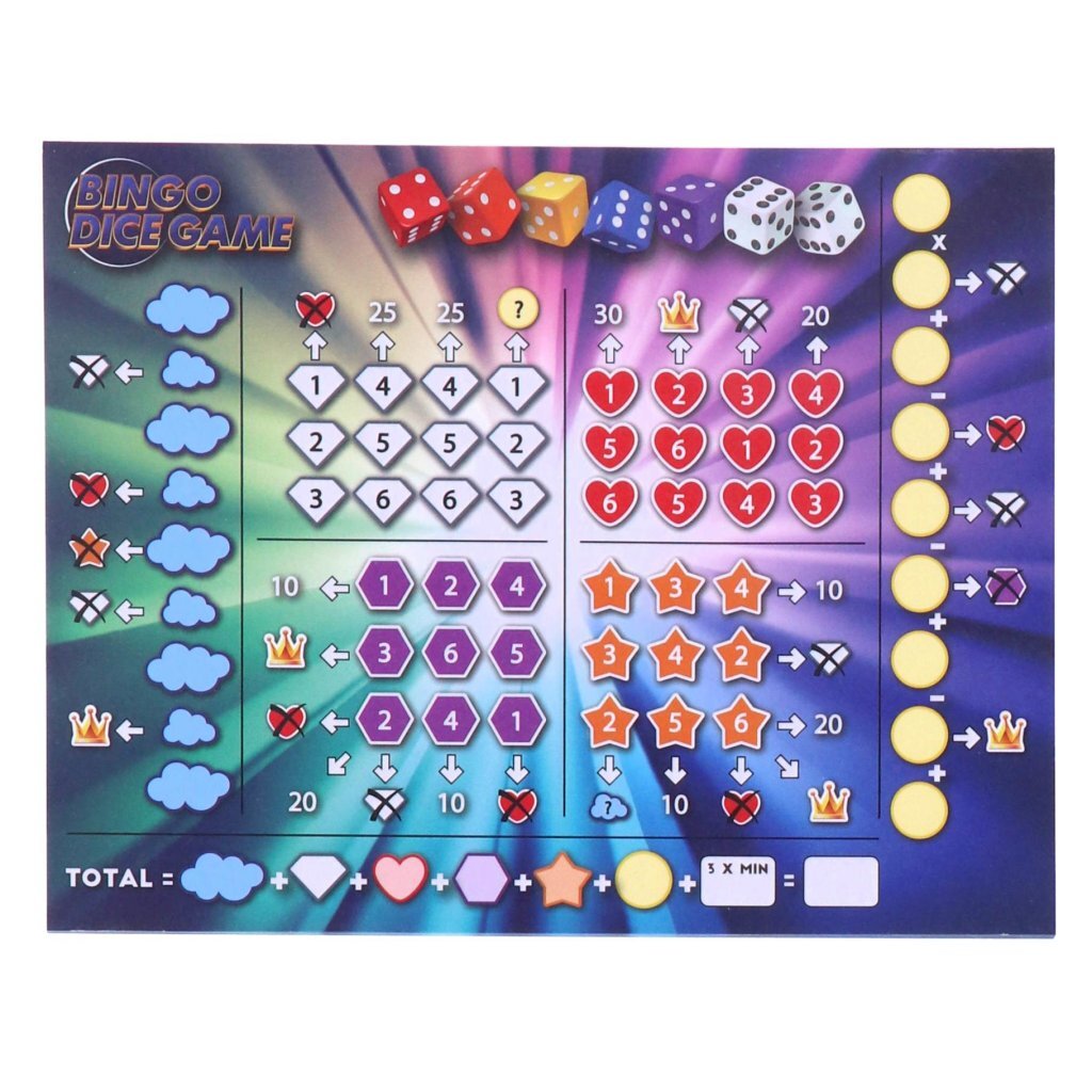 Creative craft group dice games combination pack, 4-in-1