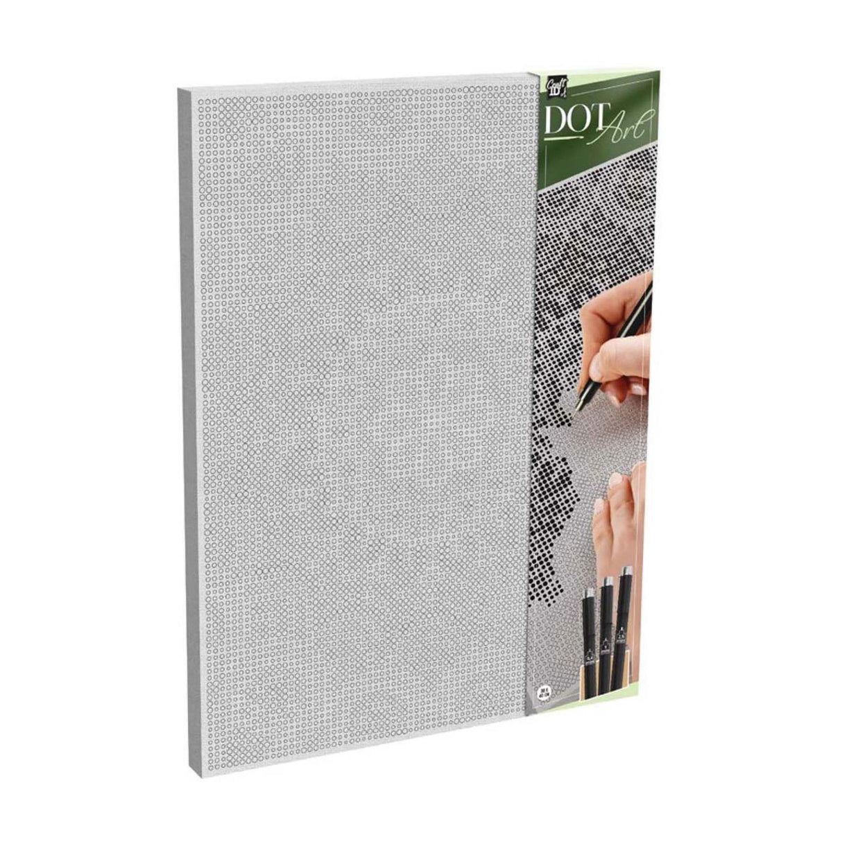 Creative craft group stippenkunst op doek mandela - 40 x 30 cm - incl. fineliners