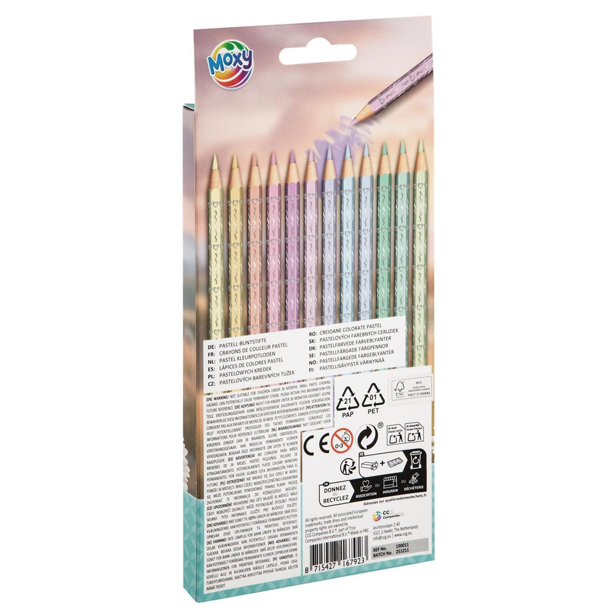Creative Craft Group Colored Pencils Pastel Horse Collection 12 Pieces
