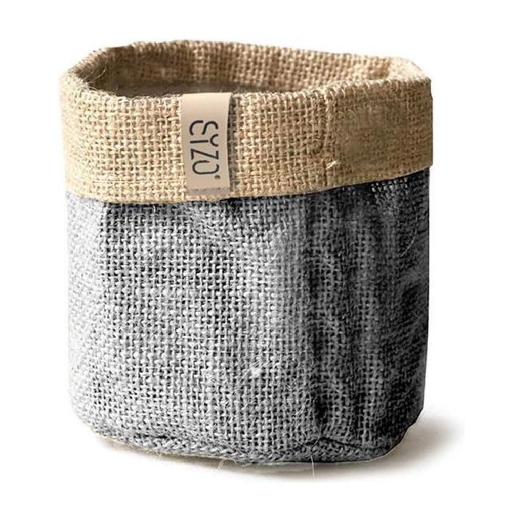 Sizo Sizo Sac à Plantes en Jute Imperméable 13 cm Gris