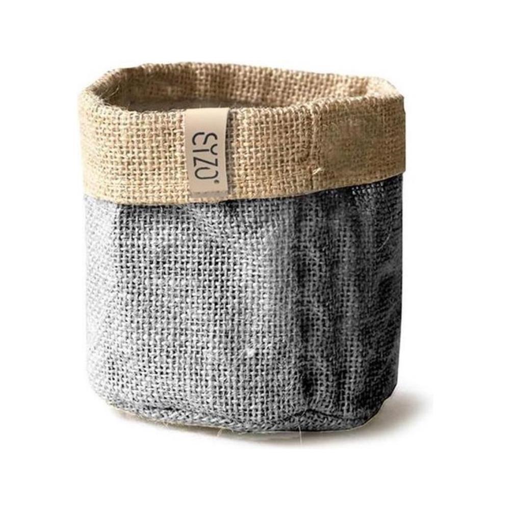 Sizo Sizo Sac à Plantes en Jute Imperméable 15 cm Gris