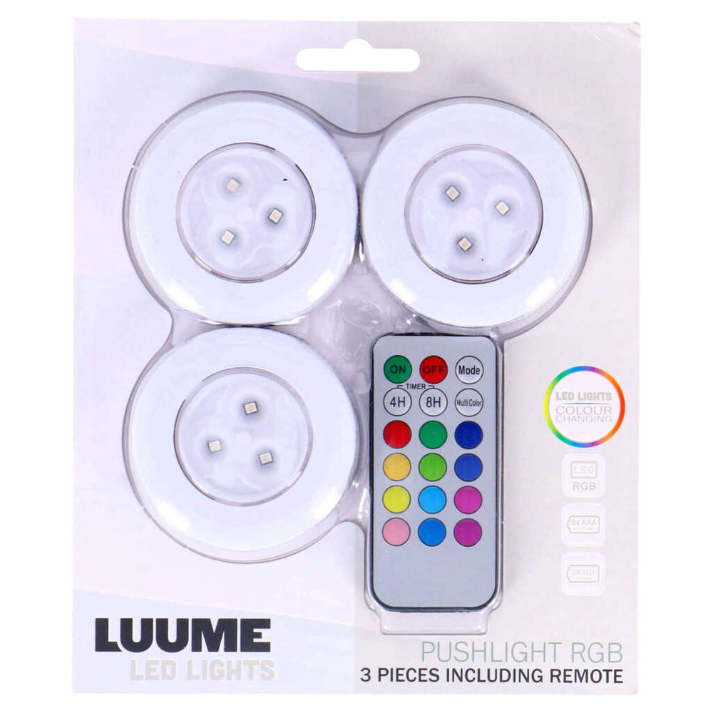 Luume LED -Druckleuchten selbstadhäsiv 3 Teile