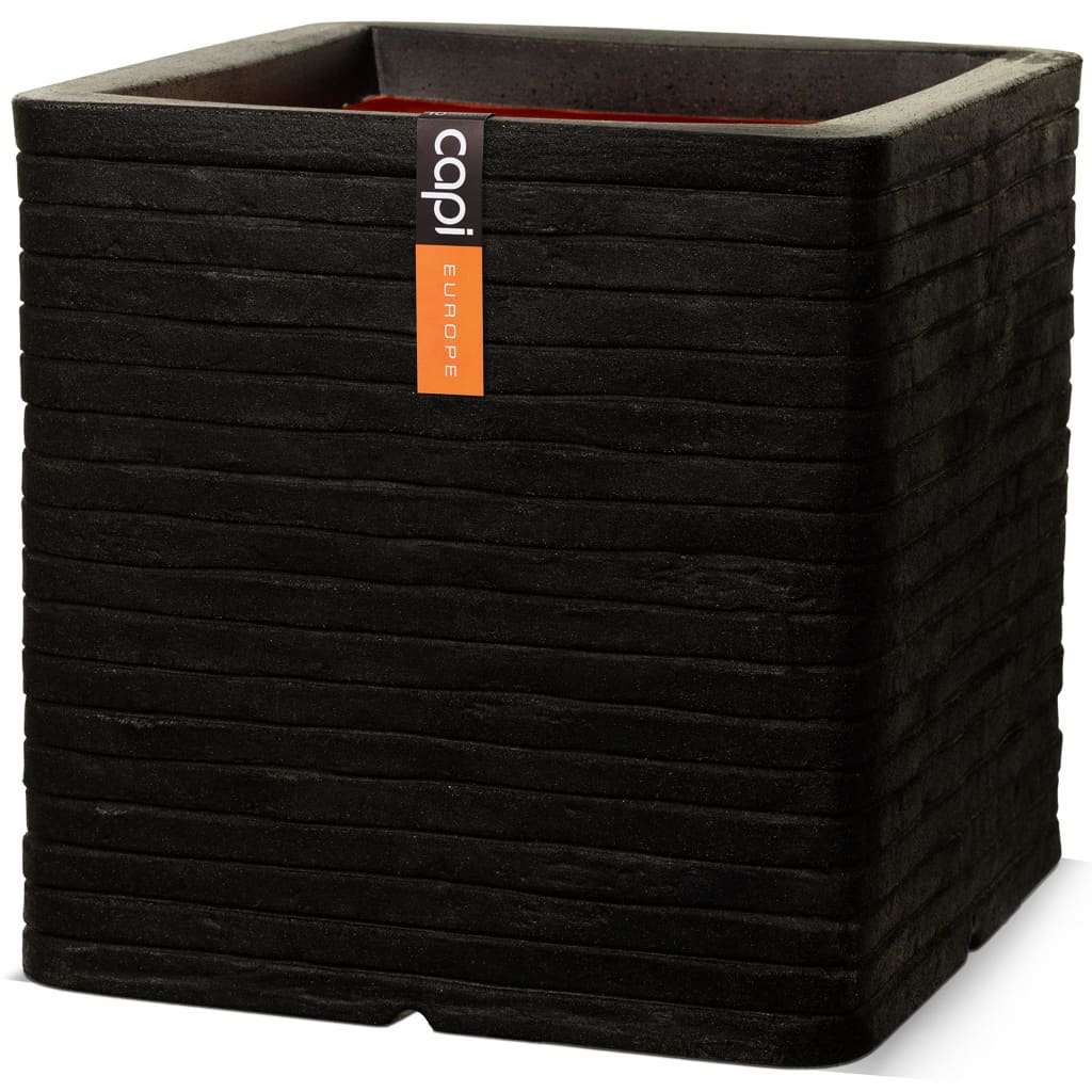 Capi Capi Planter Nature Row Square 30x30 cm Black Kblro902