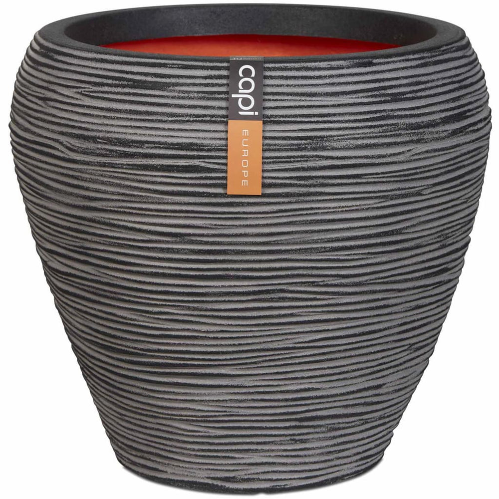 Capi Flowerpot Nature Rost Taps 42x38 cm Antracite Kofz362