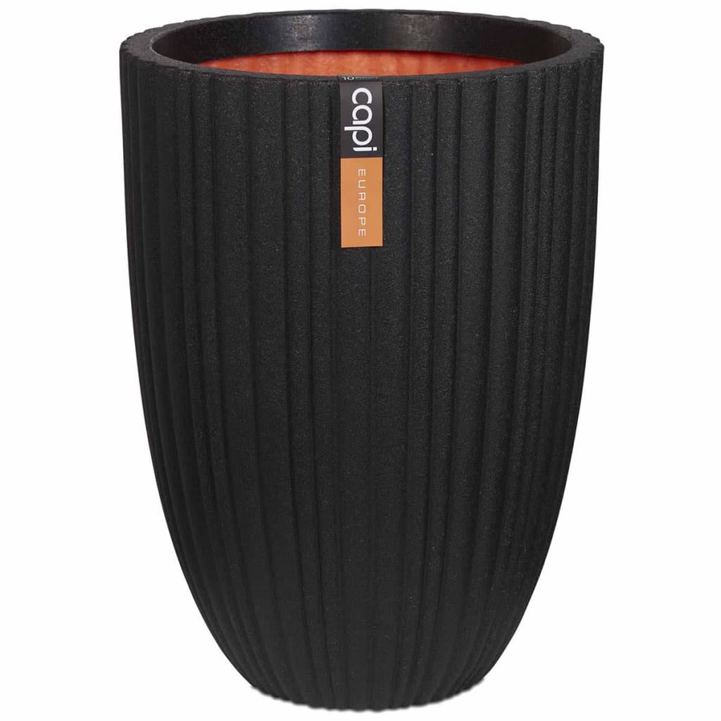 Capi Capi Flowerpot Urban Tube Elegant Low 46x58 cm Black PKBLT783