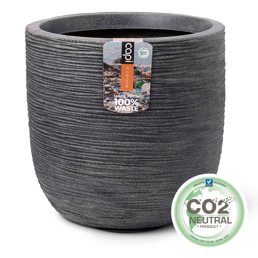 Capi Platter Wash Ripp 43x41 cm Grey