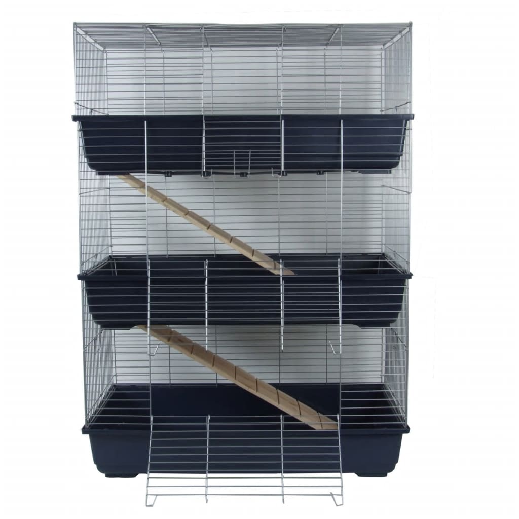 @pet @pet rabbit cage with 3 floors 80x44x120 cm blue 25034