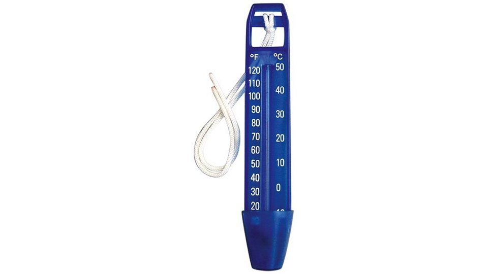 Interline thermometer with cord