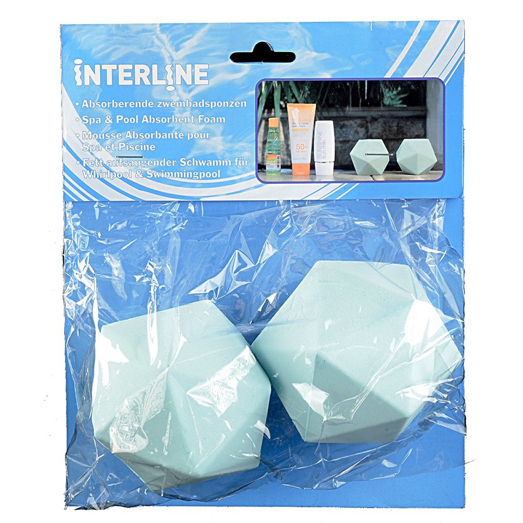 Interline absorbent swimming pool sponges 2 pieces