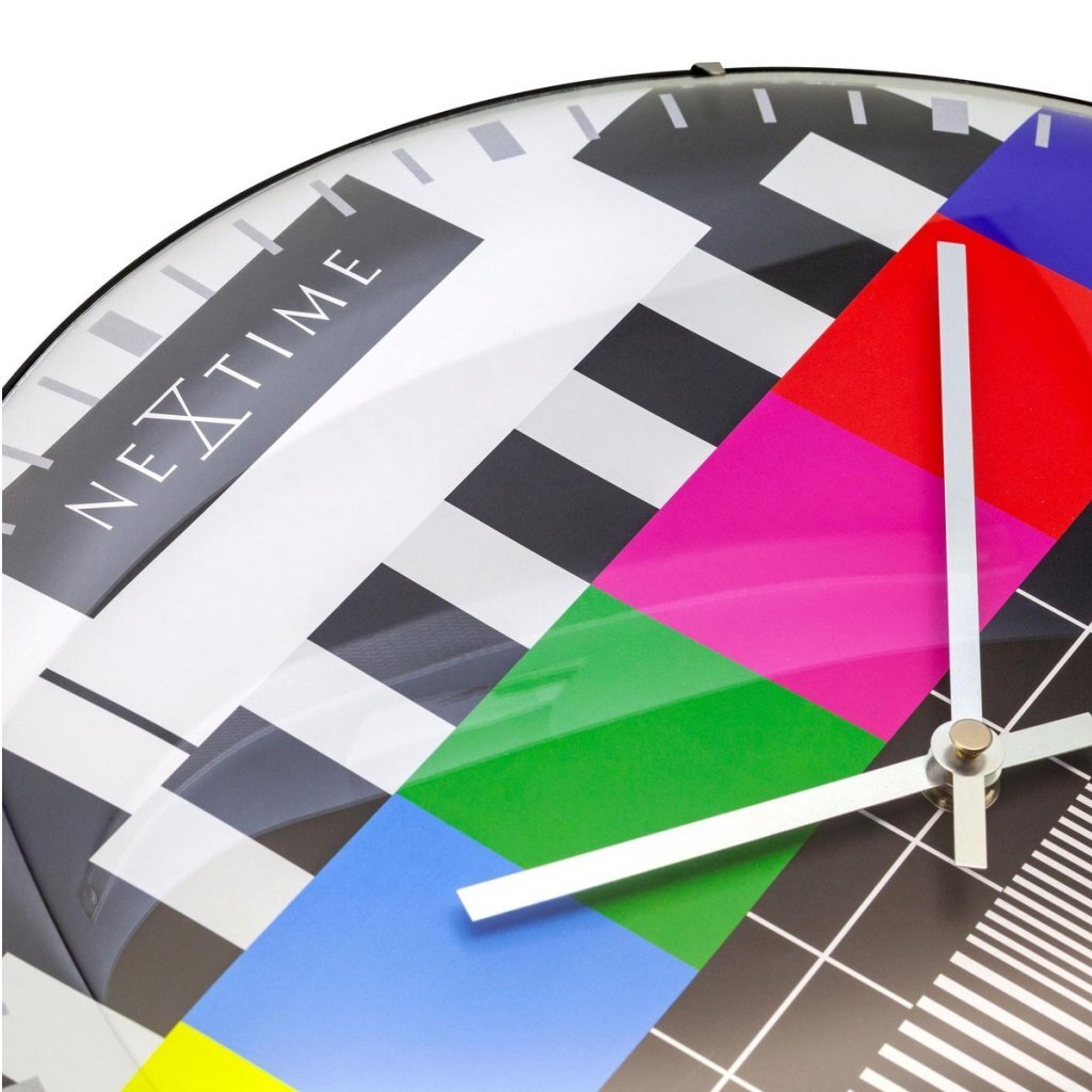 Nexttime ne-3162 glass wall clock testpage dome 35 cm