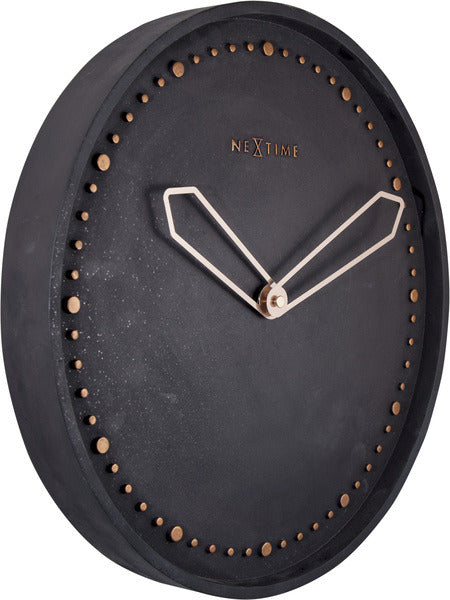 NeXtime NeXtime NE-3197ZW Reloj de pared Dia. 35 Cm, Poliresina, Negro