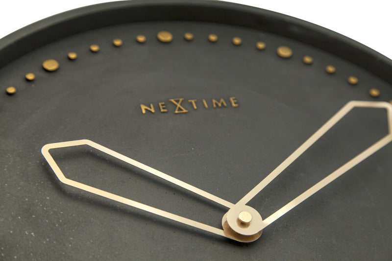 NeXtime NeXtime NE-3197ZW Reloj de pared Dia. 35 Cm, Poliresina, Negro