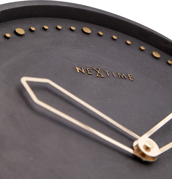 NeXtime NeXtime NE-3197ZW Reloj de pared Dia. 35 Cm, Poliresina, Negro